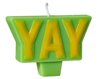 Papyrus Birthday Candle Topper Yay 1Count