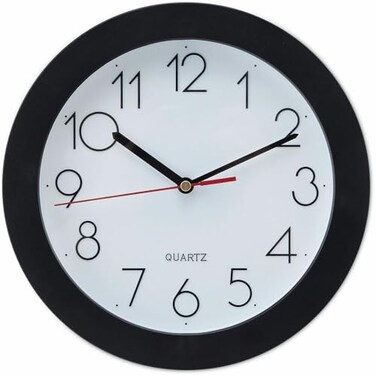Universal Round Wall Clock 9 34 Black 10421