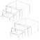 NIUBEE Acrylic Display Risers Stand 2 Sets3 Steps Clear Riser Shelf Showcase for Amiibo Funko POP Figures 3x3x4