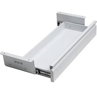 VIVO 22 inch Under Desk Slide Out Drawer without Shell Home Office Storage Organizer White DESKAC03A22W