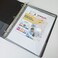 YoeeJob 11 Holes Clear Poly Envelope Binders Pocket Insert with Hook and Loop Closure Letter Size 10 PacksTransparent