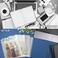 YoeeJob 11 Holes Clear Poly Envelope Binders Pocket Insert with Hook and Loop Closure Letter Size 10 PacksTransparent