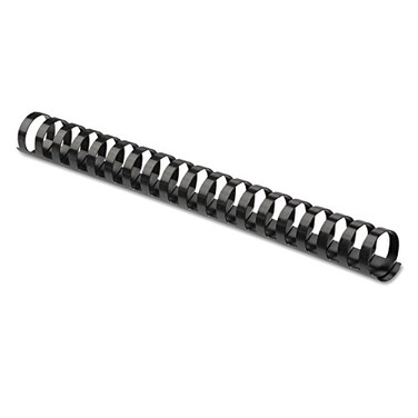 Fellowes 52367 Plastic Comb Bindings 34 Diameter 150 Sheet Capacity Black Pack of 100 Combs