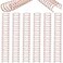 Zonon 6 Pieces Binding Wire Twin Loop Spines Double Loop Binding Wire 1 Inch Cinch Diameter 23 Holes for Teacher Student Document Notebook MakingRose Gold