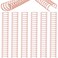 Zonon 6 Pieces Binding Wire Twin Loop Spines Double Loop Binding Wire 1 Inch Cinch Diameter 23 Holes for Teacher Student Document Notebook MakingRose Gold