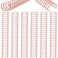Zonon 6 Pieces Binding Wire Twin Loop Spines Double Loop Binding Wire 1 Inch Cinch Diameter 23 Holes for Teacher Student Document Notebook MakingRose Gold
