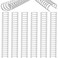 Zonon 6 Pieces Binding Wire Twin Loop Spines Double Loop Binding Wire 1 Inch Cinch Diameter 23 Holes for Teacher Student Document Notebook MakingSilver