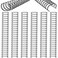 Zonon 6 Pieces Binding Wire Twin Loop Spines Double Loop Binding Wire 1 Inch Cinch Diameter 23 Holes for Teacher Student Document Notebook MakingBlack