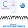 HOUYEE 100 Pack Plastic Spiral Binding Coils 8mm 51640 Sheets Capacity41 Pitch 48 Loops for Letter Size Black