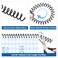 HOUYEE 100 Pack Plastic Spiral Binding Coils 8mm 51640 Sheets Capacity41 Pitch 48 Loops for Letter Size Black