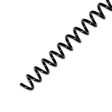HOUYEE 100 Pack Plastic Spiral Binding Coils 8mm 51640 Sheets Capacity41 Pitch 48 Loops for Letter Size Black