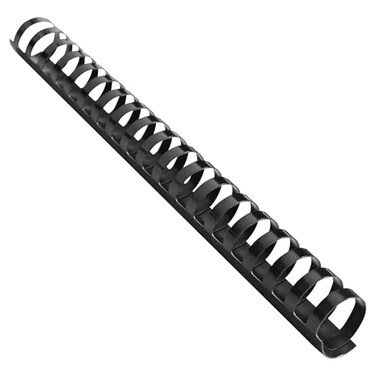 HOUYEE 50 Pack 1 Inch Plastic Binding Comb 19 Ring200 Sheet Capacity Letter Size Black Comb Binding Spines