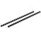 Mead CombBind Binding SpinesSpiralsCoilsCombs 38 55 Sheet Capacity Black 125 Pack 4000132