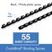 Mead CombBind Binding SpinesSpiralsCoilsCombs 38 55 Sheet Capacity Black 125 Pack 4000132