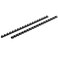 Mead CombBind Binding SpinesSpiralsCoilsCombs 38 55 Sheet Capacity Black 125 Pack 4000132