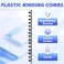 TOTiyea 100 Pack 19 Ring Plastic Binding Combs 34 Inch Diameter 185 Sheet Capacity Letter Size Black Comb Binding Spines