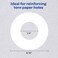 Avery SelfAdhesive Polyvinyl Standard Diameter Hole Reinforcements White 1000 per Pack 5720