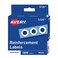 Avery SelfAdhesive Polyvinyl Standard Diameter Hole Reinforcements White 1000 per Pack 5720