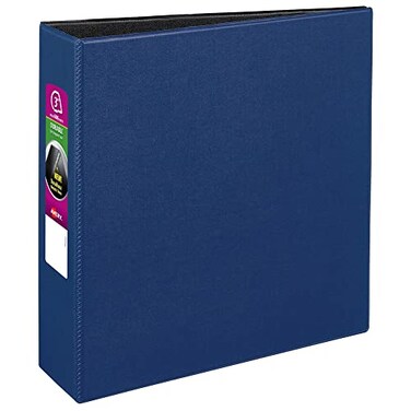 Avery Durable 3 Ring Binder 3 Slant Rings 1 Blue Binder 27651