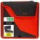 Five Star Zipper Binder 3 Inch 3Ring Binder with D Rings Removable Padded Case 5Tab Expanding File and MultiUse Strap 850 Sheet Capacity RedBlack 29296CE8