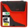 Five Star Zipper Binder 3 Inch 3Ring Binder with D Rings Removable Padded Case 5Tab Expanding File and MultiUse Strap 850 Sheet Capacity RedBlack 29296CE8