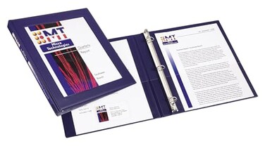 Avery Framed Presentation Non Locking Slant Ring View Binder 12 inch Capacity Navy Blue 68051
