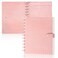 WANGDEFA PU Leather 8511in Discbound Cover And Disc Set with 11 Pcs Discbound Discs 1in Disc Bound Notebook Accessories Discbound Planner Cover Notebook Planner System For officeNot including book Pin