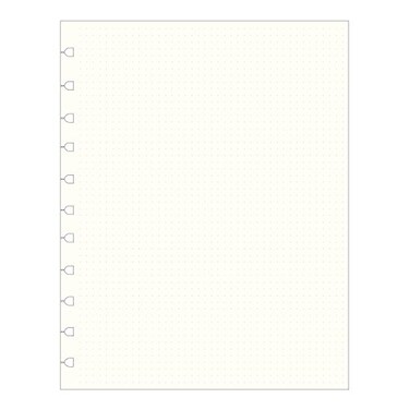 Filofax Notebooks Letter Dotted Journal Refill Moveable 10 78 X 8 12 32 Cream Sheets Fits Refillable Letter Journals B112016U