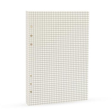 Harphia Grid Square Spiral Notebook RefillA5 Planner Inserts 6 Ring Binder Refill for Filofax 90 pages double sided printed A5 559 x 827Gridsquare