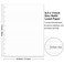 Nokingo Letter Size Discbound Refill Paper Disc Paper for TUL Custom NoteTaking System Discbound Planner Inserts 100 Sheets200 Pages White Disc Lined Arc Papers Refills 85 x 11 IN