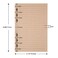 MALEDEN Refills Lined Paper Refillable A6 Paper for 5x7 Journal Notebook Inserts 200 Lined Pages