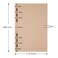 MALEDEN Refills Lined Paper Refillable A6 Paper for 5x7 Journal Notebook Inserts 200 Lined Pages