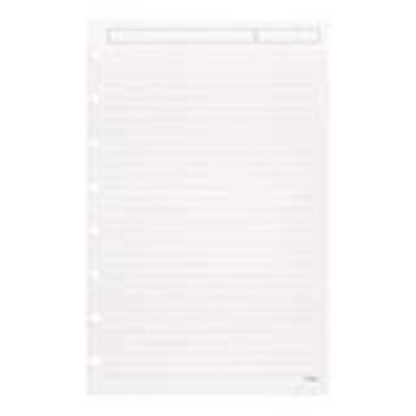 TUL Custom NoteTaking System Discbound Refill Pages 55 x 85 Junior Size Narrow Ruled 300 Pages 150 Sheets White
