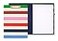 kate spade Kate Spade New York Clipboard Folio with Low Profile Clip Professional Padfolio Includes Lined Notepad Pen Loop and Pocket Adventure Stripe