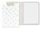 kate spade Kate Spade New York Clipboard Folio with Low Profile Clip Professional Padfolio Includes Lined Notepad Pen Loop and Pocket Gold Dot with Script