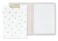 kate spade Kate Spade New York Clipboard Folio with Low Profile Clip Professional Padfolio Includes Lined Notepad Pen Loop and Pocket Gold Dot with Script