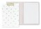 kate spade Kate Spade New York Clipboard Folio with Low Profile Clip Professional Padfolio Includes Lined Notepad Pen Loop and Pocket Gold Dot with Script