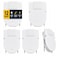 1InTheOffice Cubicle Clips White 12Pack White