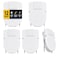 1InTheOffice Cubicle Clips White 12Pack White