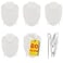 1InTheOffice Cubicle Clips White 80Pack White