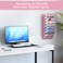 EasyPAG 8 Pocket Mesh Wall File Organizer Hanging Paper Folder Holder with Classify Label Vertical Wall Mount Mail Organizer for Office Home Classroom Pink