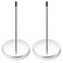 HRLORKC 2pcs Desk Receipt Holder Bill Fork Receipt Spike Stick Silver Restaurant Check Spindle 55 Inch by