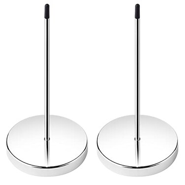 HRLORKC 2pcs Desk Receipt Holder Bill Fork Receipt Spike Stick Silver Restaurant Check Spindle 55 Inch by