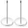HRLORKC 2pcs Desk Receipt Holder Bill Fork Receipt Spike Stick Silver Restaurant Check Spindle 55 Inch by