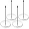 HRLORKC 4pcs Desk Receipt Holder Bill Fork Receipt Spike Stick Silver Restaurant Check Spindle 55 Inch by