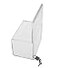 SOURCE ONE Source One Small 5Inch Wide Deluxe Oblong Donation Box with Ad Frame Free Lock Clear