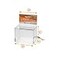SOURCE ONE Source One Small 5Inch Wide Deluxe Oblong Donation Box with Ad Frame Free Lock Clear