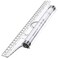 Frienda Rolling Ruler Plastic Parallel Rolling Ruler Multifunctional Drawing Design for Measuring Drafting Office 12 Inch