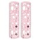 HARFINGTON 2pcs Unbreakable Flexible Rulers 20cm8 Double Scale Shatterproof Folding Plastic Ruler for Classrooms Home Office Light Pink