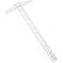 Pangda 1 Pcs 12 Inch 30 cm TSquare Ruler Plastic Transparent TRuler for Drafting and General Layout Work